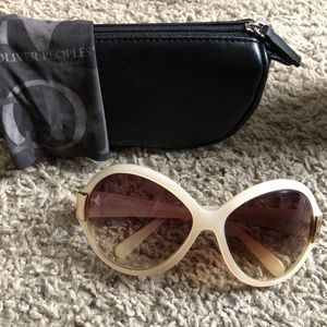 Oliver Peoples Pearl Finished & Gold Sunglasses